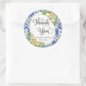 レモン緑のメディテラネアンモザイク結婚タイル ラウンドシール (バッグ)