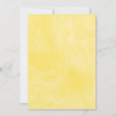 レモン緑の幾何学模様フレームベビーシャワー 招待状 (裏面)