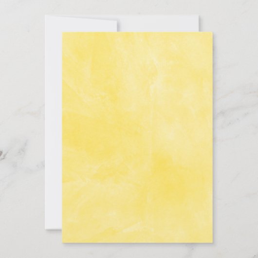 レモン緑の幾何学模様フレームベビーシャワー 招待状 (裏面)