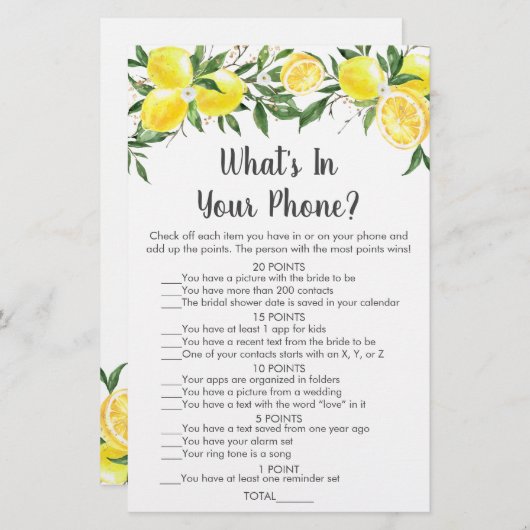 レモン緑の金ゴールドあなたの携帯ゲームの何 (正面/裏面)