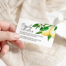 レモン緑ディスプレイシャワーエンクロージャカード