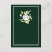 レモン縁どフローラエメラルドグ結婚リーンの詳細 エンクロージャーカード (裏面)