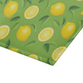 レモン背景パターン カッティングボード (角)