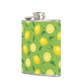 レモン背景パターン フラスク (左)