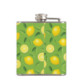 レモン背景パターン フラスク (裏面)