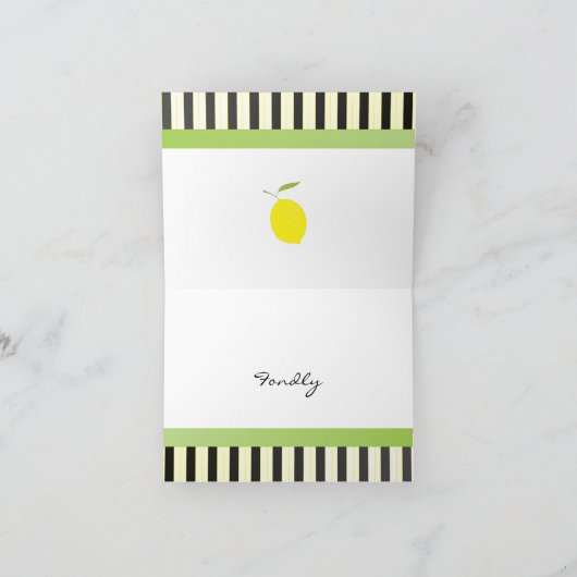 レモン自転車 カード (内部)