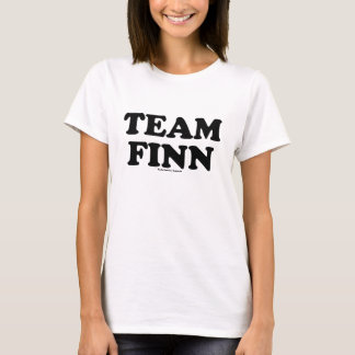 レモン色のチームフィンのレトロによって合われるTシャツ Tシャツ