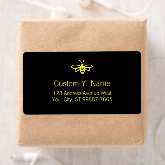 レモン色のハチ ラベル (インサイチュ)