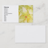 レモン色のFrangipani 名刺 (正面/裏面)