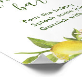 レモン花みどりミモザバー看板ポスター ポスター (角)