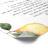 レモン花嫁ブライダルシャワー ポスター (角)