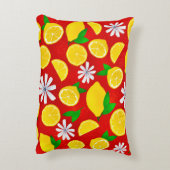 レモン花枕カバー アクセントクッション (裏面(縦))