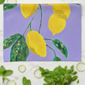 レモン茶タオル キッチンタオル (折り畳み)