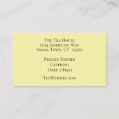 レモン茶室の名刺が入った可愛いティーポット 名刺 (裏面)