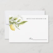 レモン葉とレシピの母親はアドバイスか 招待状 (正面)