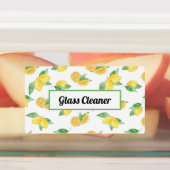 レモン葉と油スプレーボトルラベル ラベル (貼付)