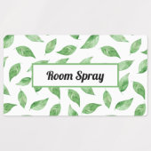 レモン葉と油スプレーボトルラベル ラベル (デザイン2)