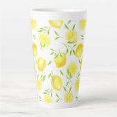 レモン葉と カフェラテマグ (正面)