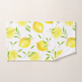 レモン葉と バスタオルセット (ハンドタオル)