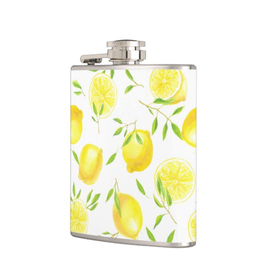 レモン葉と フラスク (左)