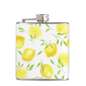 レモン葉と フラスク (正面)