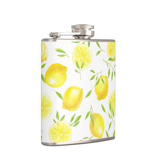 レモン葉と フラスク (右)