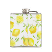 レモン葉と フラスク (裏面)