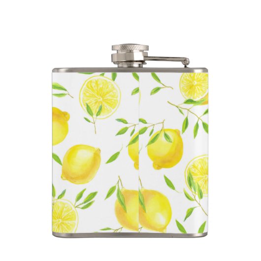 レモン葉と フラスク (裏面)