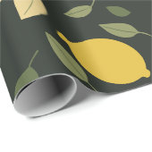 レモン葉と ラッピングペーパー (ロールコーナー)