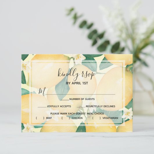 レモン葉と 出欠カード (スタンド正面)