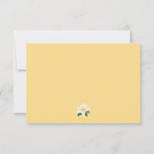 レモン葉と 出欠カード (裏面)