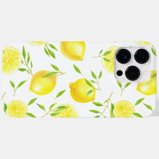 レモン葉と Case-Mate iPhoneケース (裏面 (横))