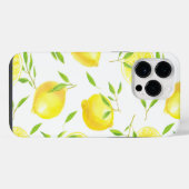 レモン葉と iPhoneケース (裏面横)