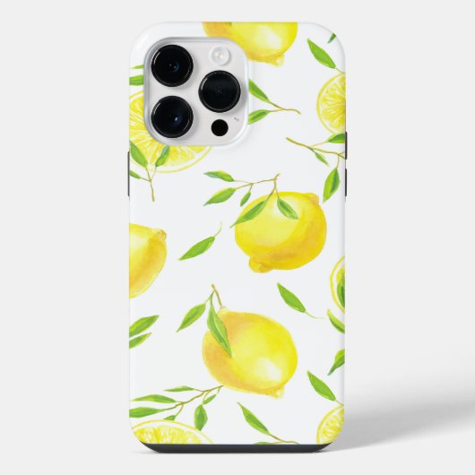 レモン葉と iPhoneケース (裏面)