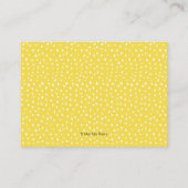 レモン葉のベビーシャワーの挿入物カード エンクロージャーカード (裏面)