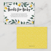 レモン葉のベビーシャワーの挿入物カード エンクロージャーカード (正面/裏面)