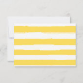 レモン葉の黄&緑|披露宴詳細 招待状 (裏面)