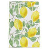 レモン葉ズデザイン抱き枕 ミディアムペーパーバッグ (裏面)