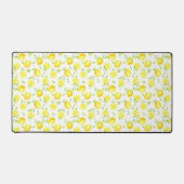 レモン葉類の包装紙 デスクマット (正面)