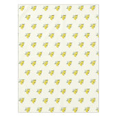 レモン葉類シトラスイエローパターン テーブルクロス (正面)