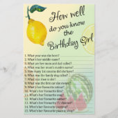 レモン誕生日の女の子をどれだけ知っているか (正面)