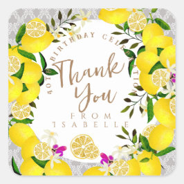 レモン誕生日シール スクエアシール