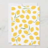 レモン誕生日招待状 招待状 (裏面)