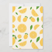 レモン誕生日招待状 招待状 (裏面)