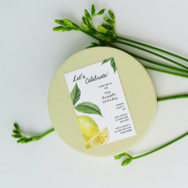 レモン誕生日招待状 招待状