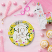 レモン誕生日 ペーパープレート (パーティー)