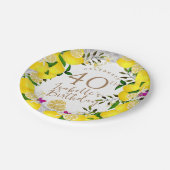レモン誕生日 ペーパープレート (アングル)