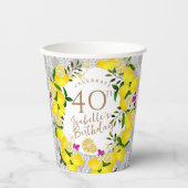 レモン誕生日 紙コップ (正面)