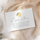 レモン赤ちゃんシャワー表示シャワー エンクロージャーカード