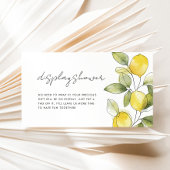 レモン赤ちゃんシャワー表示シャワー エンクロージャーカード